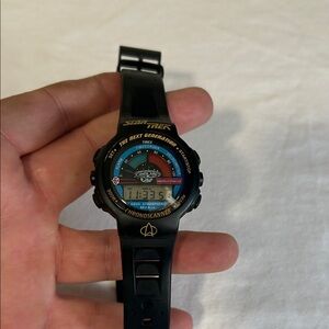 Timex " Star Trek " next generation " rare vintage watch , works good